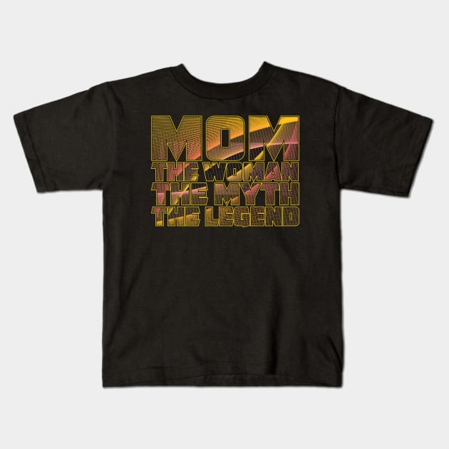 MOM Myth Legend Kids T-Shirt by Mako Design 